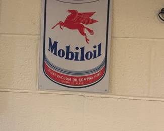 . . . Mobil Oil sign