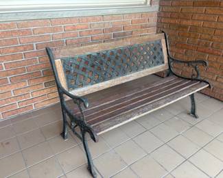 . . . nice porch bench