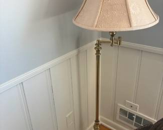 . . . standing brass lamp