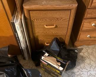 . . . wood file cabinet