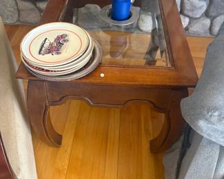 . . . and matching lamp table