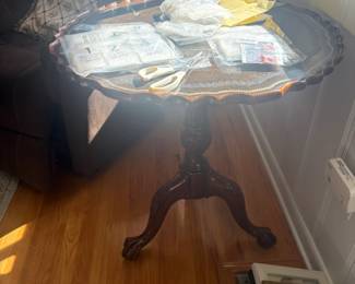 . . . mahogany lamp table