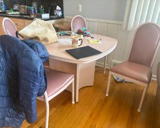. . . cute pink table and chairs