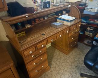 . . . oak rolltop desk