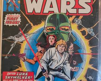 Comic book collection.