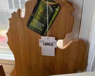 Michigan Bamboo Serving Board