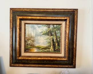 Schiller Signed Landscape Painting