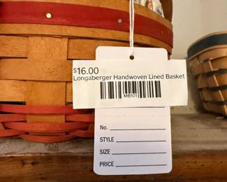 Longaberger Handwoven Lined Basket