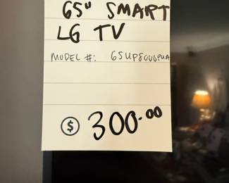 65" Smart LG Tv