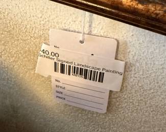 Schiller Signed Landscape Painting