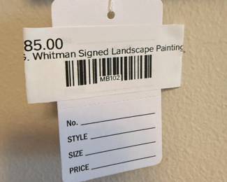 G. Whitman Signed Landscape Painting