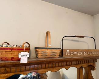 Longaberger Handwoven Lined Basket