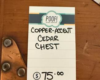 Copper-Accent Cedar Chest 