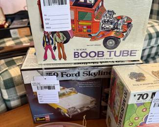 Revell '59 Ford Skyliner Model, Aurora Boob Tube Model 