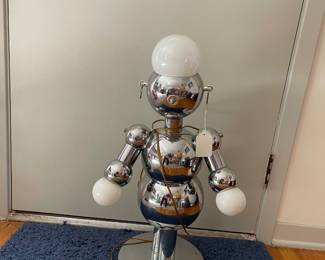 1970's Torino robot lamp Mid to Post-Modern design