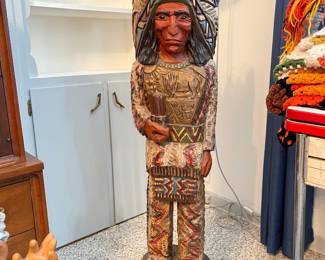 Wooden Cigar Store Indian by R. Gallagher