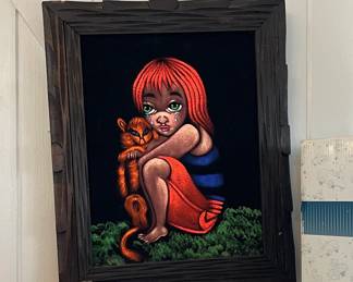 Cat-Eyed Velvet Girl Picture