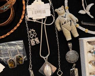 Sterling Nilssion Pendant Necklace 