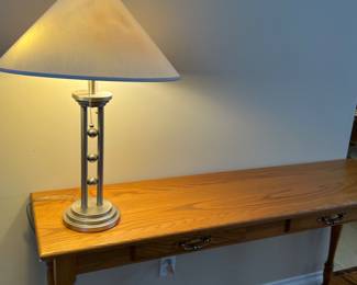 HALL / SOFA TABLE - PAIR OF MATCHING LAMPS