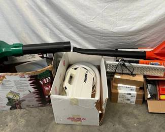 Black  Decker 18V Cordless Blower And 1 Oreck Vacuum