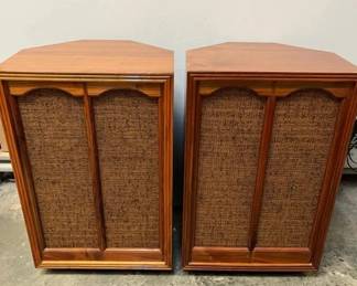 Pair Of Handcrafted Floor Speakers Powered By ElectroVoice