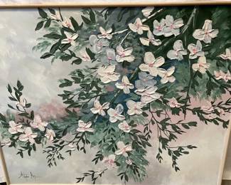 Large Stephen Kay Floral Painting