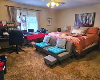 view into the main bedroom