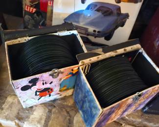 lots of 45's records