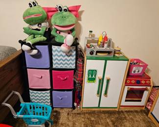 toys and storage for the kiddos