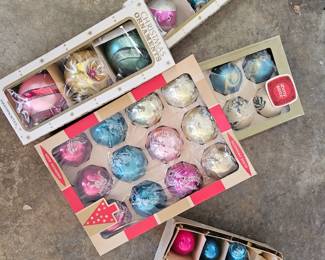 Shiny Brite and more vintage ornaments