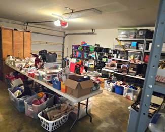 view into the garage