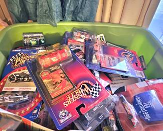 lots of cars in packages unused and used ones