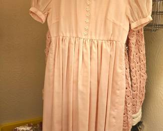 retro long girl's dress