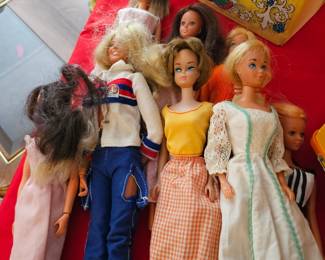 Barbies in and out of the box