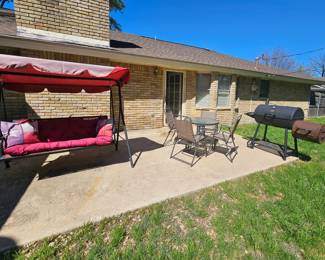 view into the backyard 