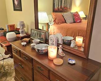 Dresser with mirror