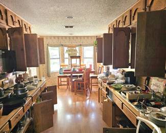 view into the kitchen
