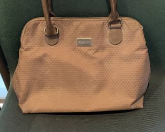 Baggallini Quilted Tan Nylon Shoulder Bag