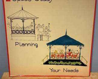 Vintage Educational Space Study Planning Poster