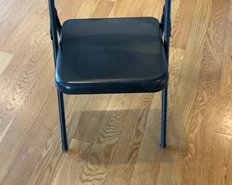 Classic Black Metal Folding Chair (6 available)