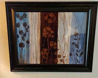 Floral Triptych Artwork