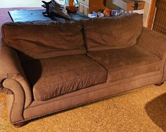 Brown Corduroy Sofa