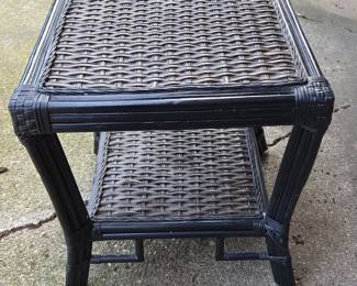 Wicker End Table