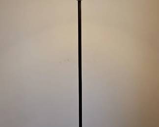 Black metal floor lamp