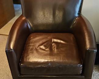 Brown Leather Armchair