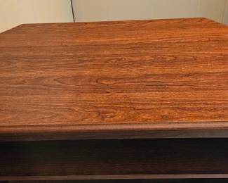 Corner Media Console with Hutch second image