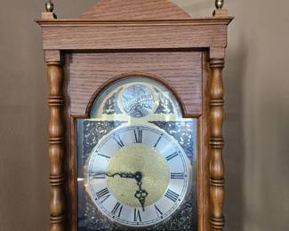Oak Tempus Fugit Grandfather Clock second image