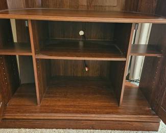 Corner Media Console with Hutch third image