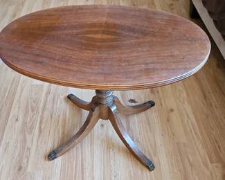 Oval Mahogany Pedestal Table