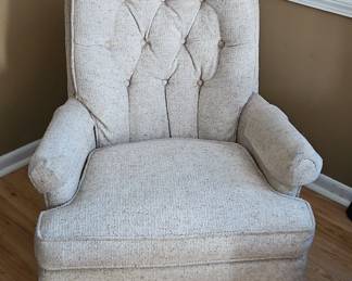 Tufted Swivel Rocker Armchair, set of